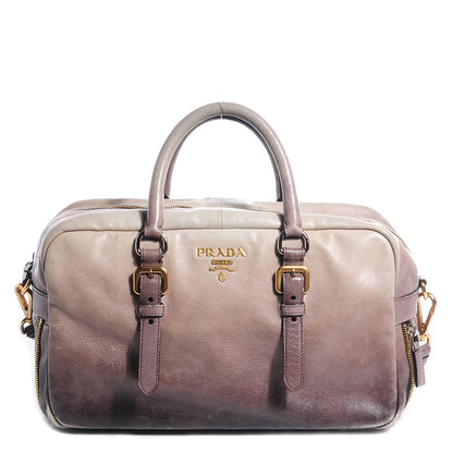 Prada Glace Calf Zippers Bauletto Ardesia Talco 1 of 13