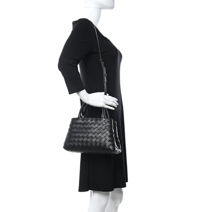 Bottega Veneta Nappa Intrecciato Small Tote Black 2 of 10
