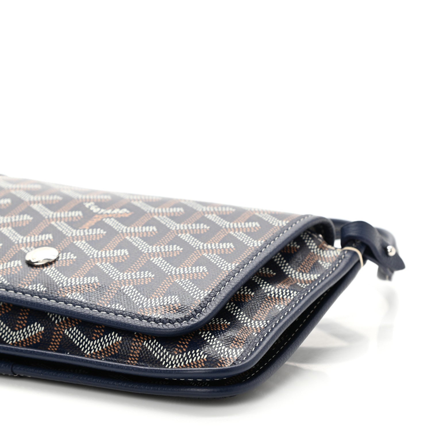 Goyard Goyardine Plumet Wallet Clutch Navy 7 of 7