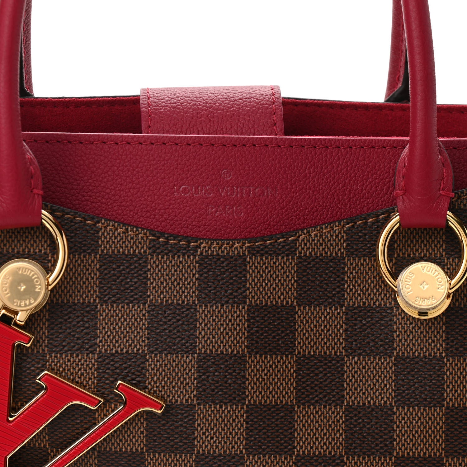 Louis Vuitton Damier Ebene LV Riverside Lie De Vin 7 of 9