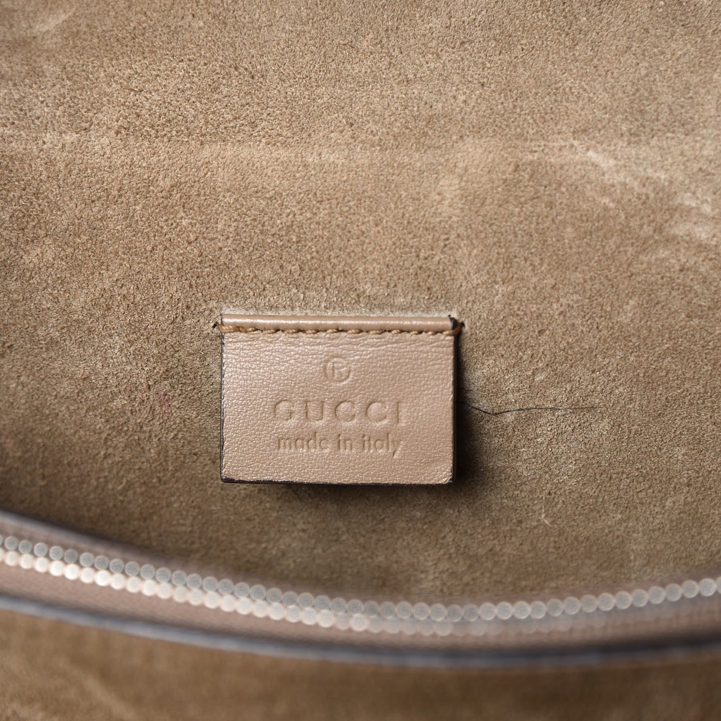 GG Supreme Monogram Embroidered Medium Dionysus Shoulder Bag Taupe