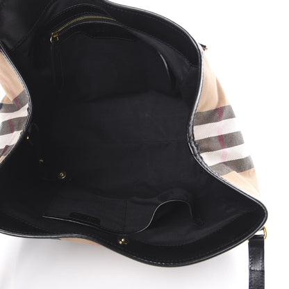 Burberry House Check Small Canterbury Tote Black 4 of 12