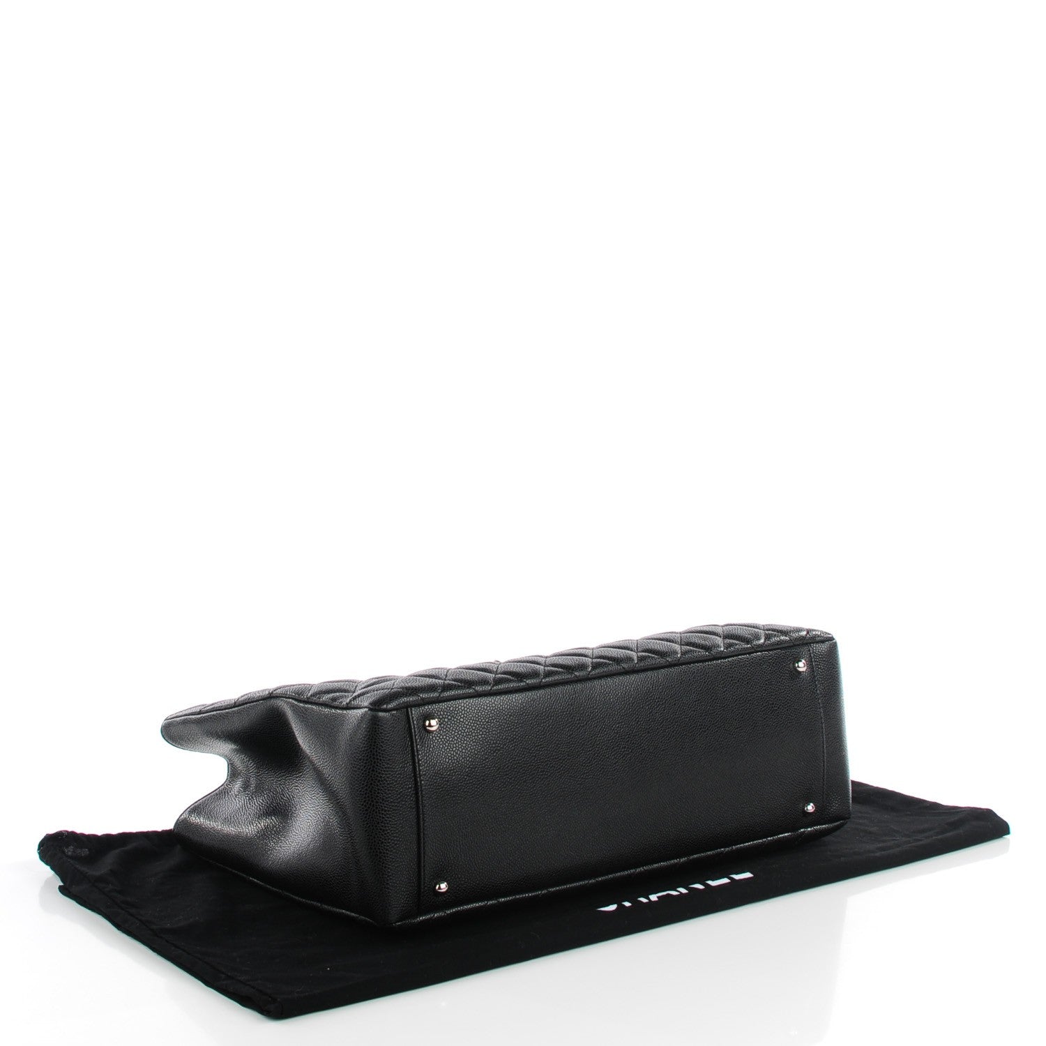 Chanel Caviar Quilted XL Grand Shopping Tote GST Black 4 of 7