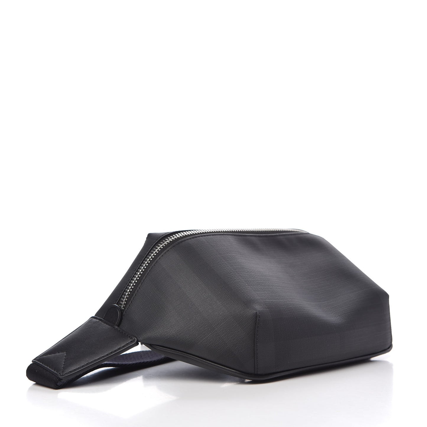 London Check Medium Bum Bag Dark Charcoal