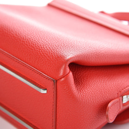 Balenciaga Grained Calfskin Le Dix Mini Soft Cartable Rouge Coquelicot 13 of 14