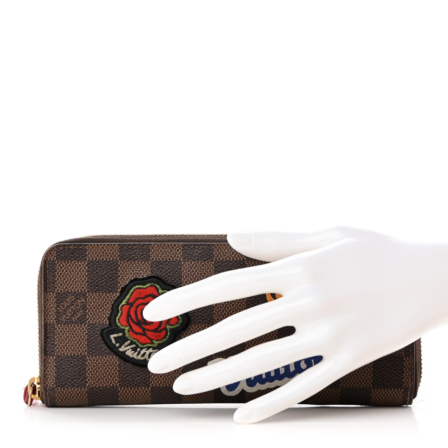 Damier Ebene Patches Clemence Wallet