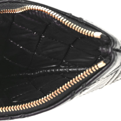 Chanel Lambskin Stitched Small Cosmetic Case Black 5 of 9