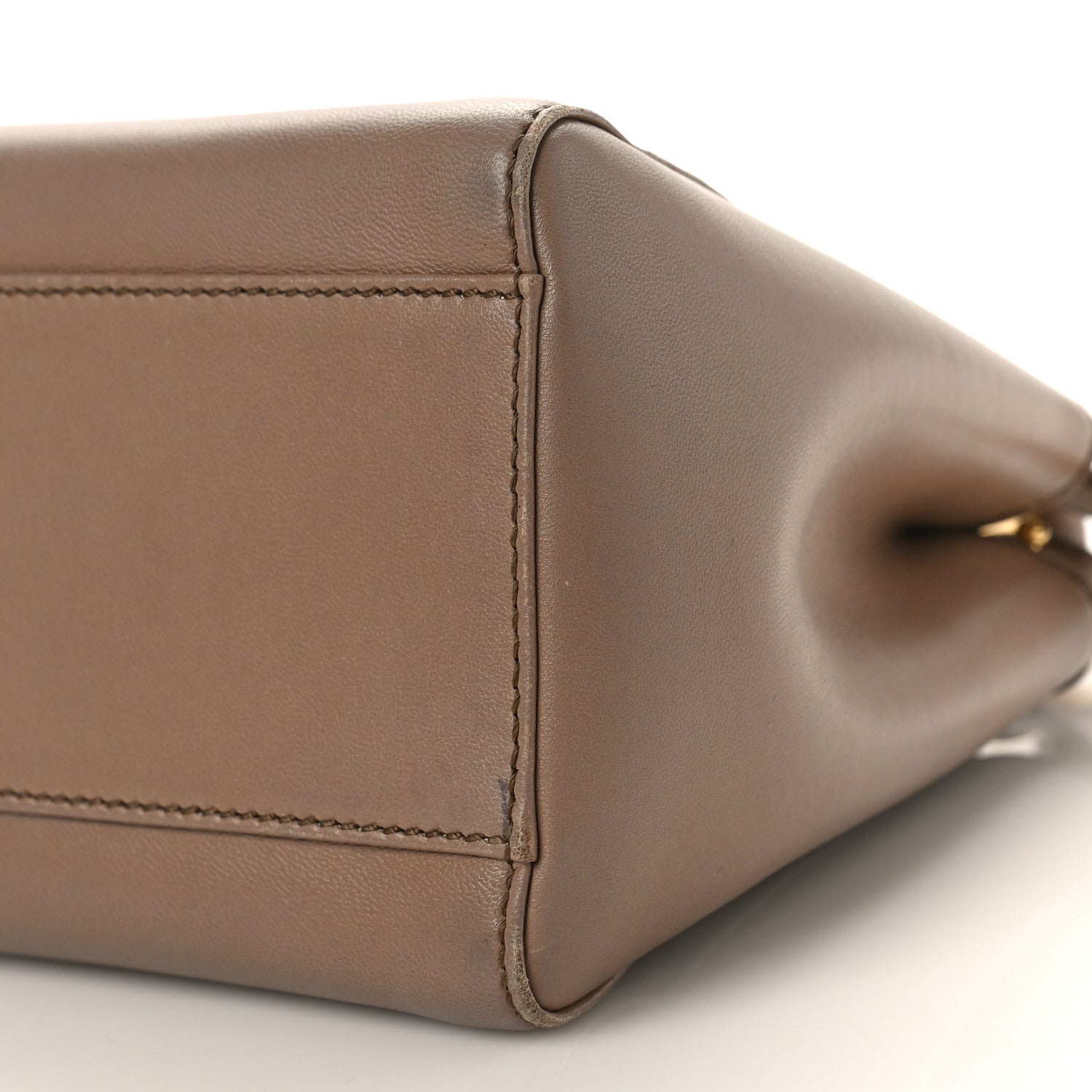 Fendi Nappa Mini Peekaboo Iconic Satchel Tortora 9 of 10
