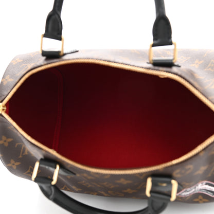 Louis Vuitton Monogram My World Tour Speedy Bandouliere 30 Black 5 of 7