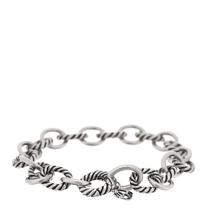 David Yurman Sterling Silver 10mm Medium Oval Link Bracelet 2 of 3