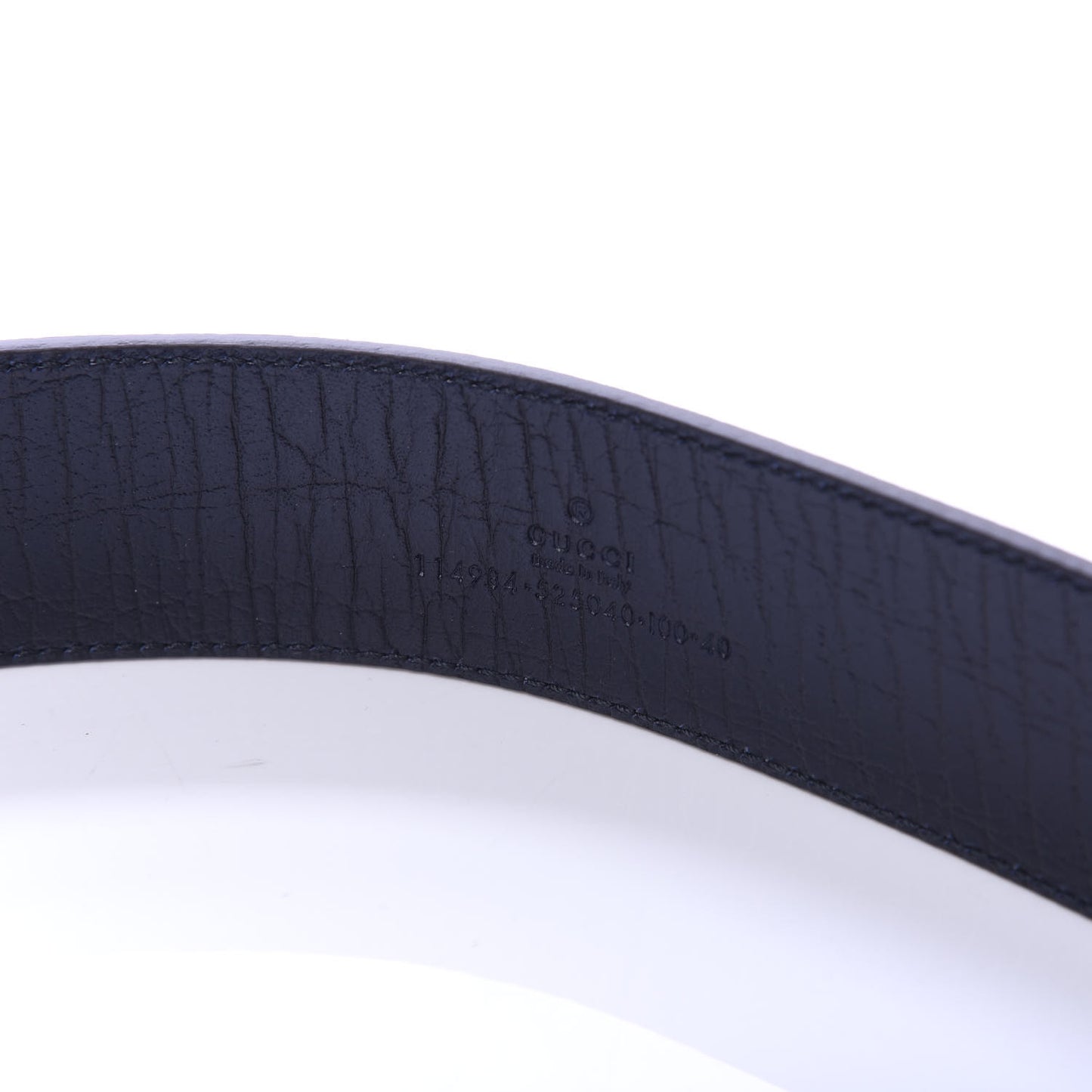 GG Plus Monogram Interlocking G Belt 100 40 Navy