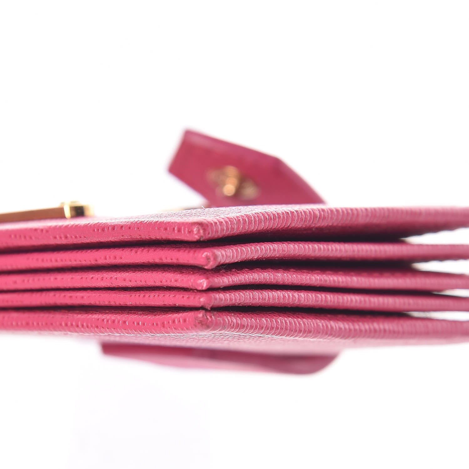 Fendi Vitello Elite Gusseted Card Holder Magenta 10 of 12