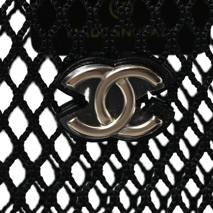 Chanel Mesh Shiny Lambskin Chain Hobo Black 12 of 16