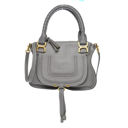 Chloe Calfskin Small Marcie Satchel Cashmere Grey 1 of 13