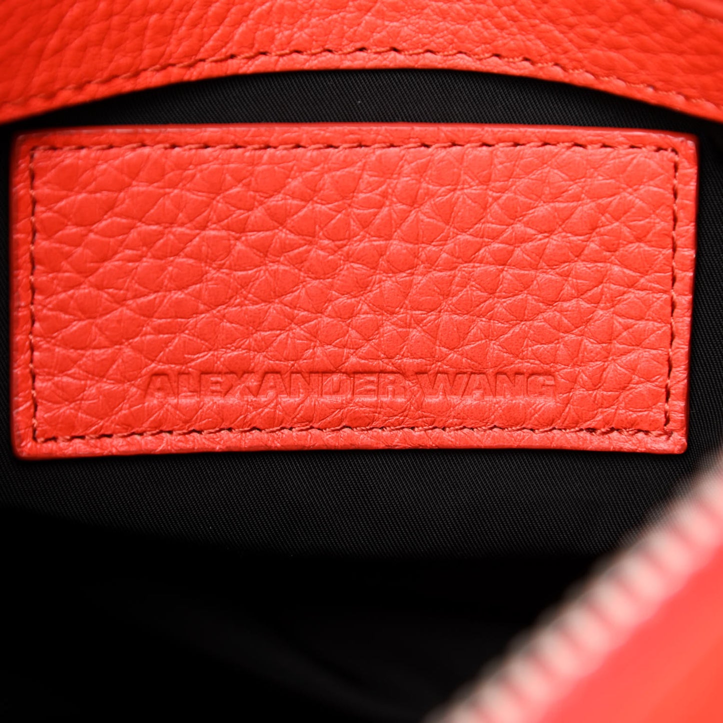 Pebbled Lambskin Rockie Tangerine Gold Hardware