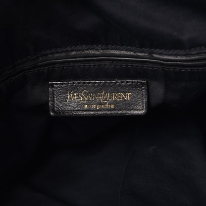 Saint Laurent Textured Patent Large Y-Mail Tote Black 6 of 13