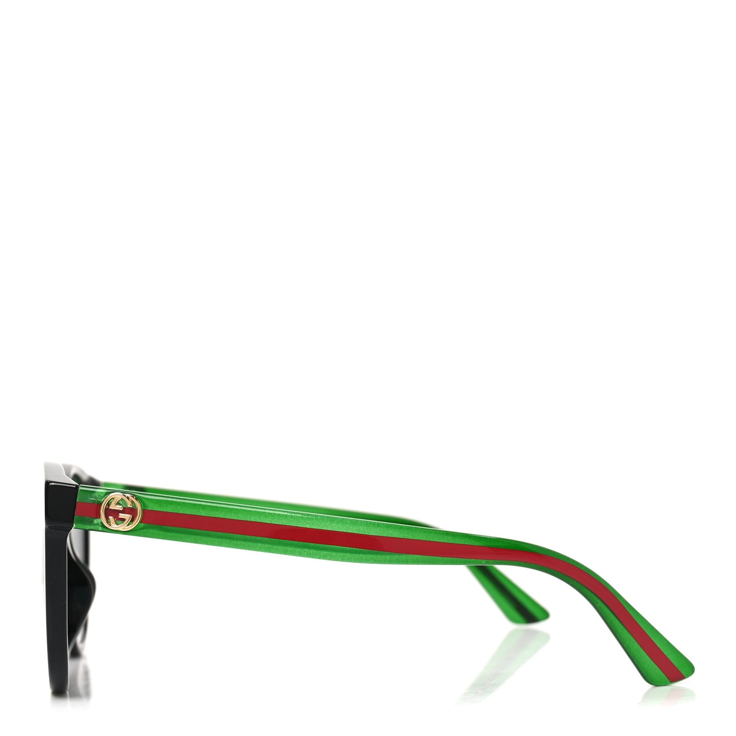 Acetate Round Web Sunglasses GG0702SKN Black