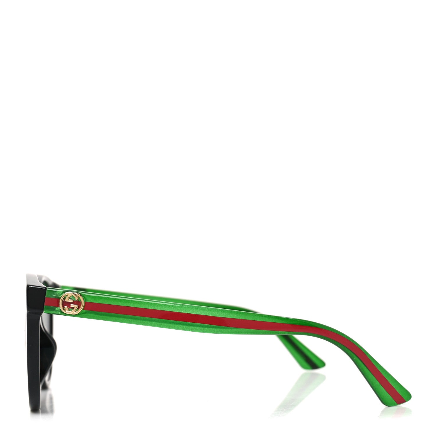 Gucci Acetate Round Web Sunglasses GG0702SKN Black 3 of 7
