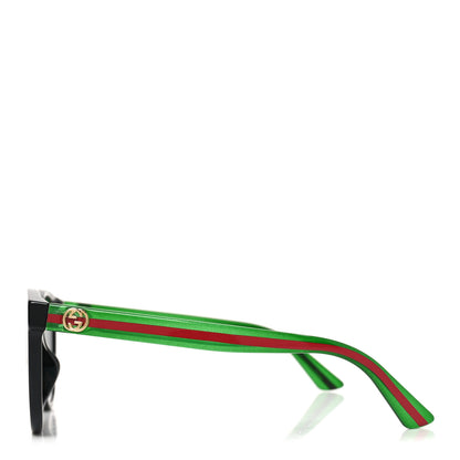 Gucci Acetate Round Web Sunglasses GG0702SKN Black 3 of 7