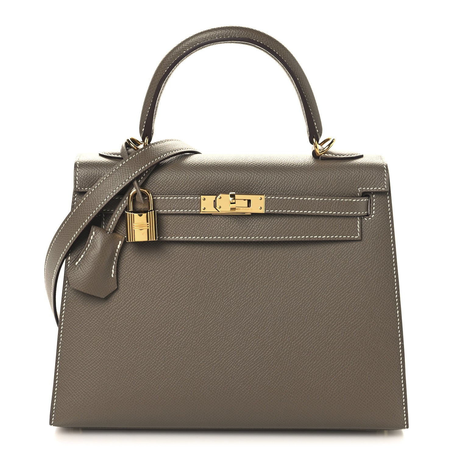 Hermes Epsom Kelly Sellier 25 Etoupe 1 of 13