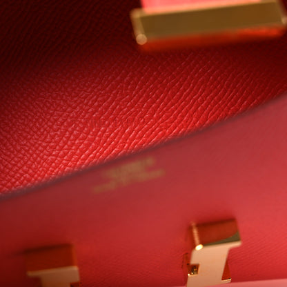 Hermes Epsom Constance Long Wallet Rose Jaipur 7 of 8