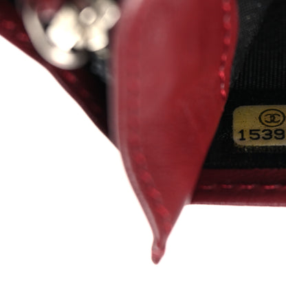 Chanel Caviar Timeless CC Yen Wallet Red 8 of 9