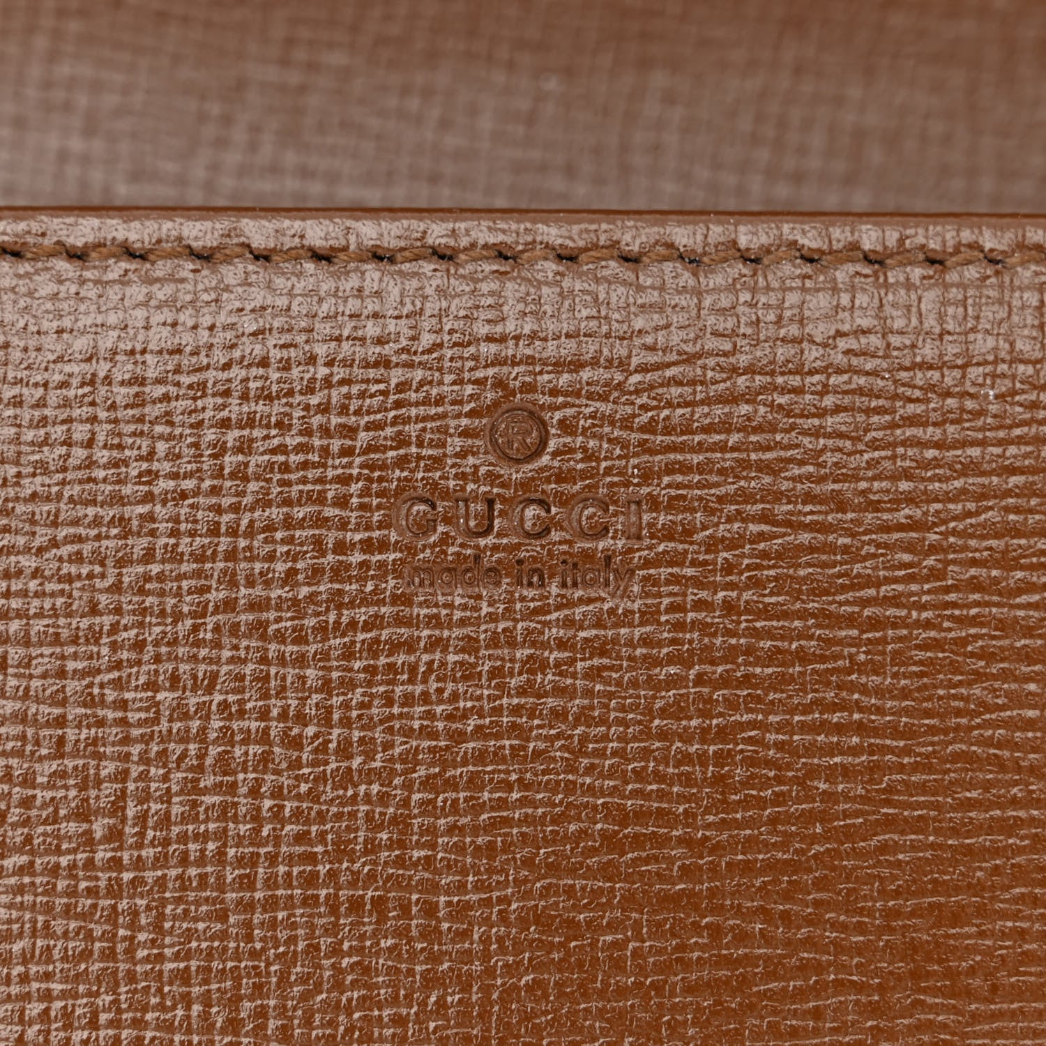 Gucci GG Supreme Monogram Azalea Calfskin Horsebit 1955 Wallet On Chain Beige Ebony Brown Sugar 7 of 11