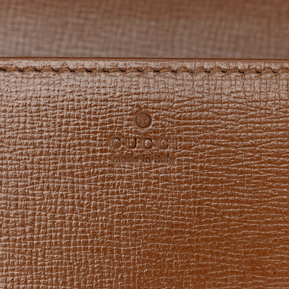 Gucci GG Supreme Monogram Azalea Calfskin Horsebit 1955 Wallet On Chain Beige Ebony Brown Sugar 7 of 11
