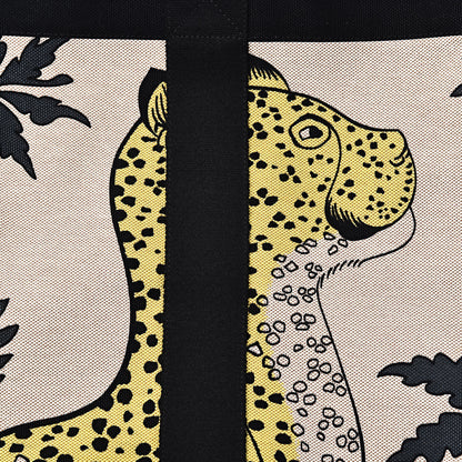 Hermes Cotton Canvas Leopard Beach Bag 11 of 11