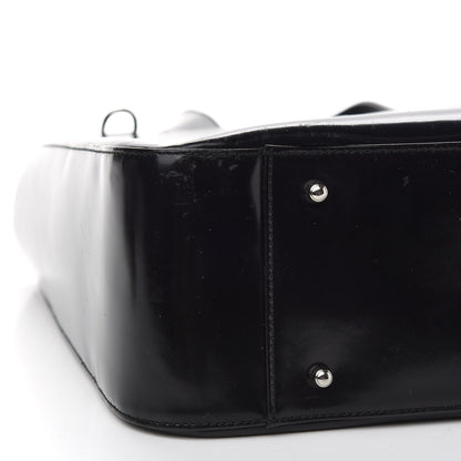 Gucci Patent Calfskin Interlocking G Tote Black 7 of 16