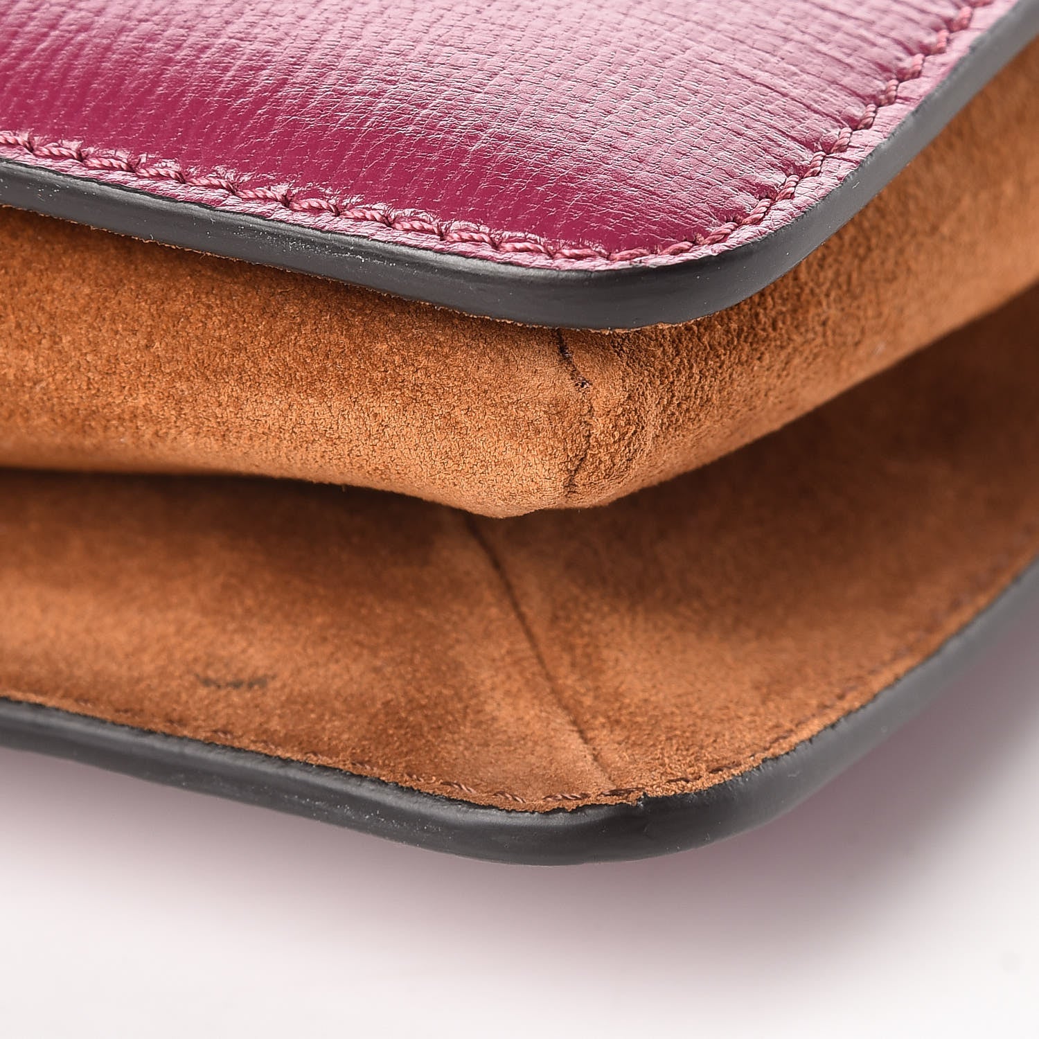 Givenchy Goatskin Suede Cross 3 Crossbody Bag Purple Chestnut 10 of 11