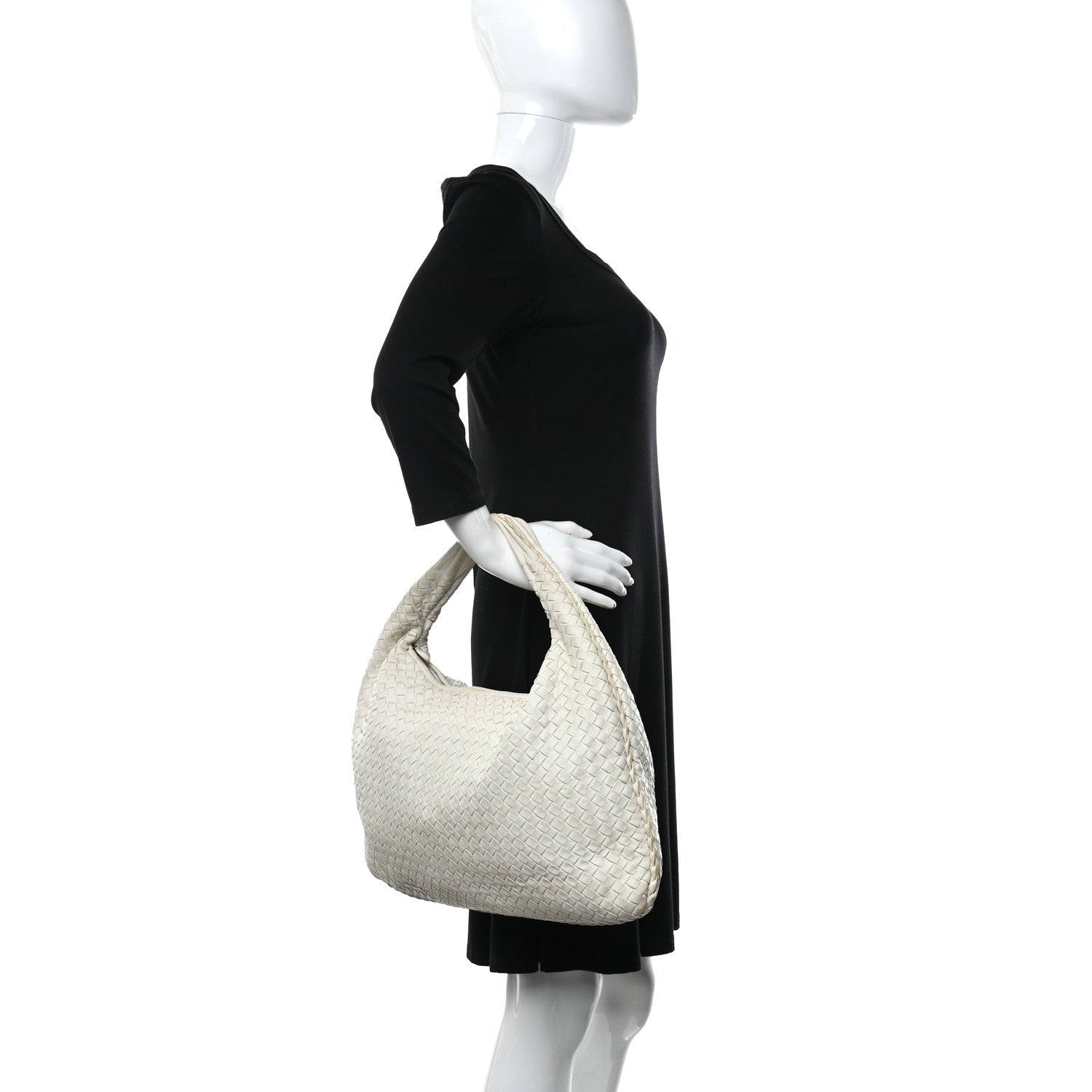 Bottega Veneta Nappa Intrecciato Large Veneta Hobo White 2 of 13