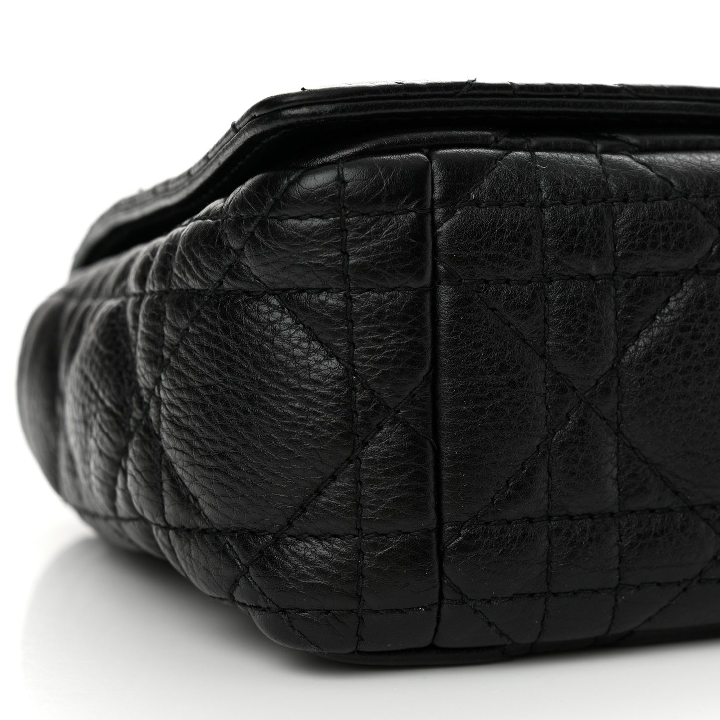Calfskin Cannage Small Caro Bag Black