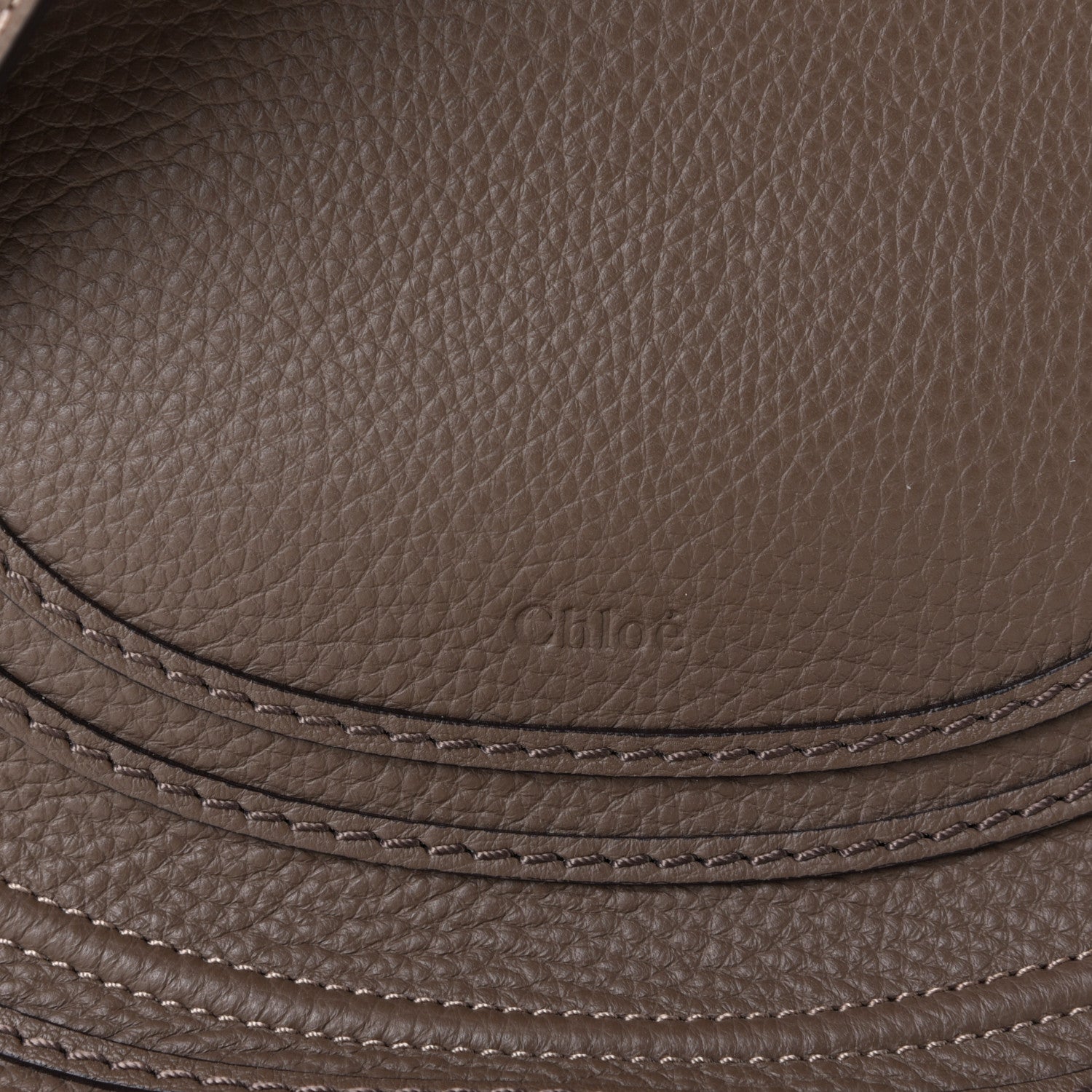 Chloe Calfskin Medium Marcie Round Crossbody Bag Truffle 5 of 5