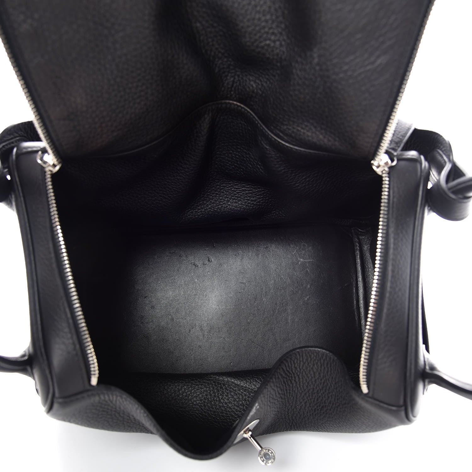 Hermes Taurillon Clemence Lindy 34 Black 5 of 10