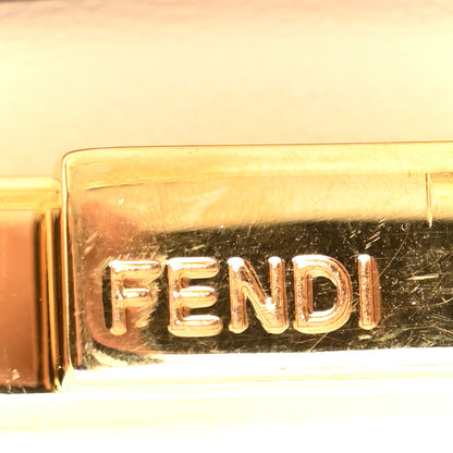 Fendi Vitello Seta Century Small Peekaboo X-Tote Black Brandy 6 of 10