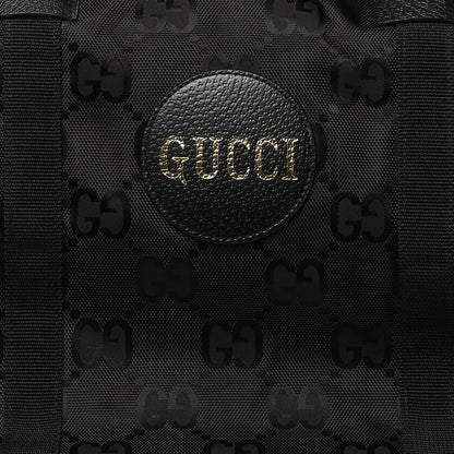 Gucci Econyl Nylon Monogram Off The Grid Rolling Duffle Bag Black 9 of 11