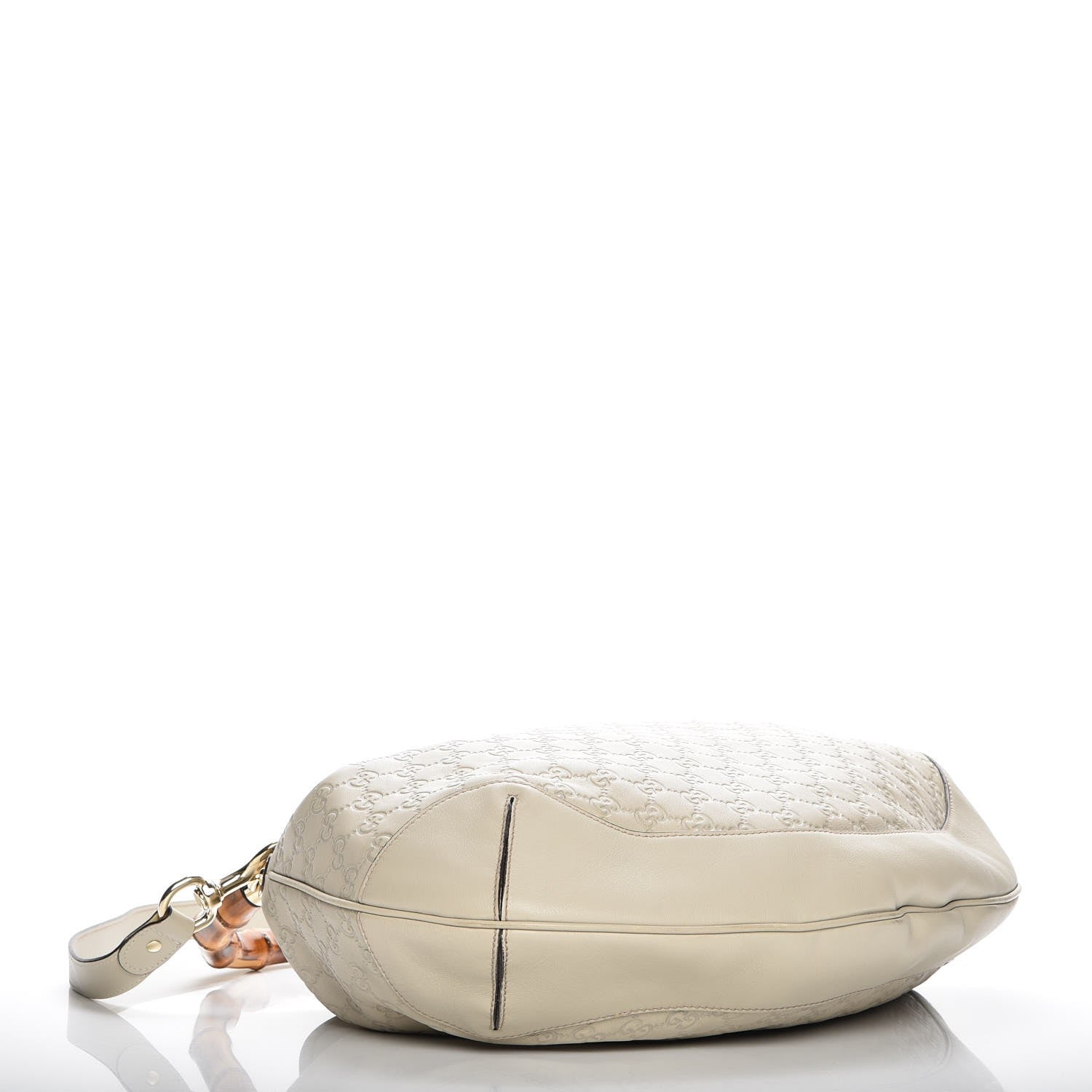 Gucci Guccissima Peggy Bamboo Top Handle Bag Ivory 5 of 13