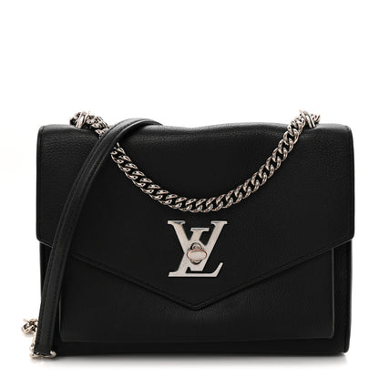 Louis Vuitton Soft Calfskin My Lockme Chain Bag BB Black 2 of 25
