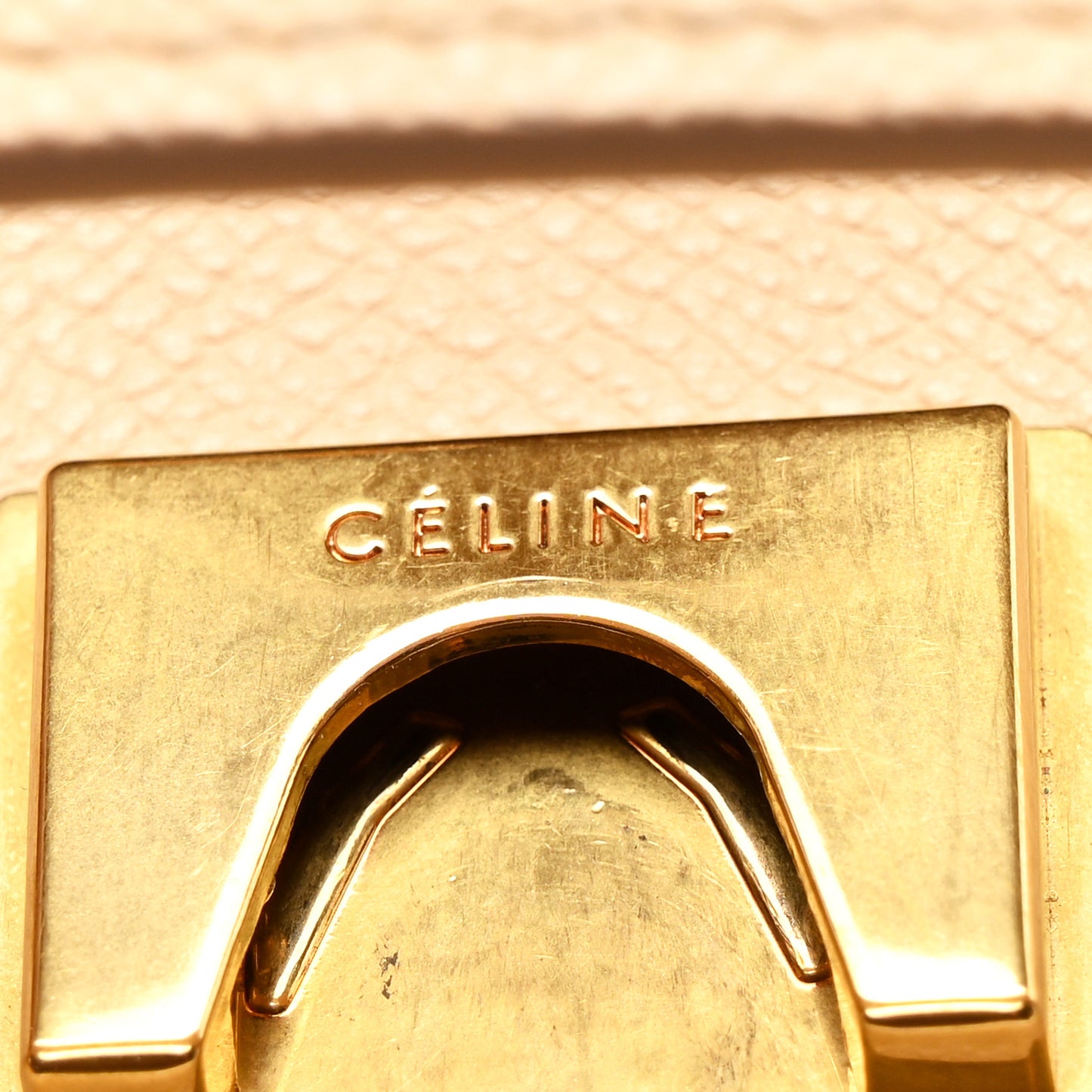 Grained Calfskin Micro Belt Bag Nude