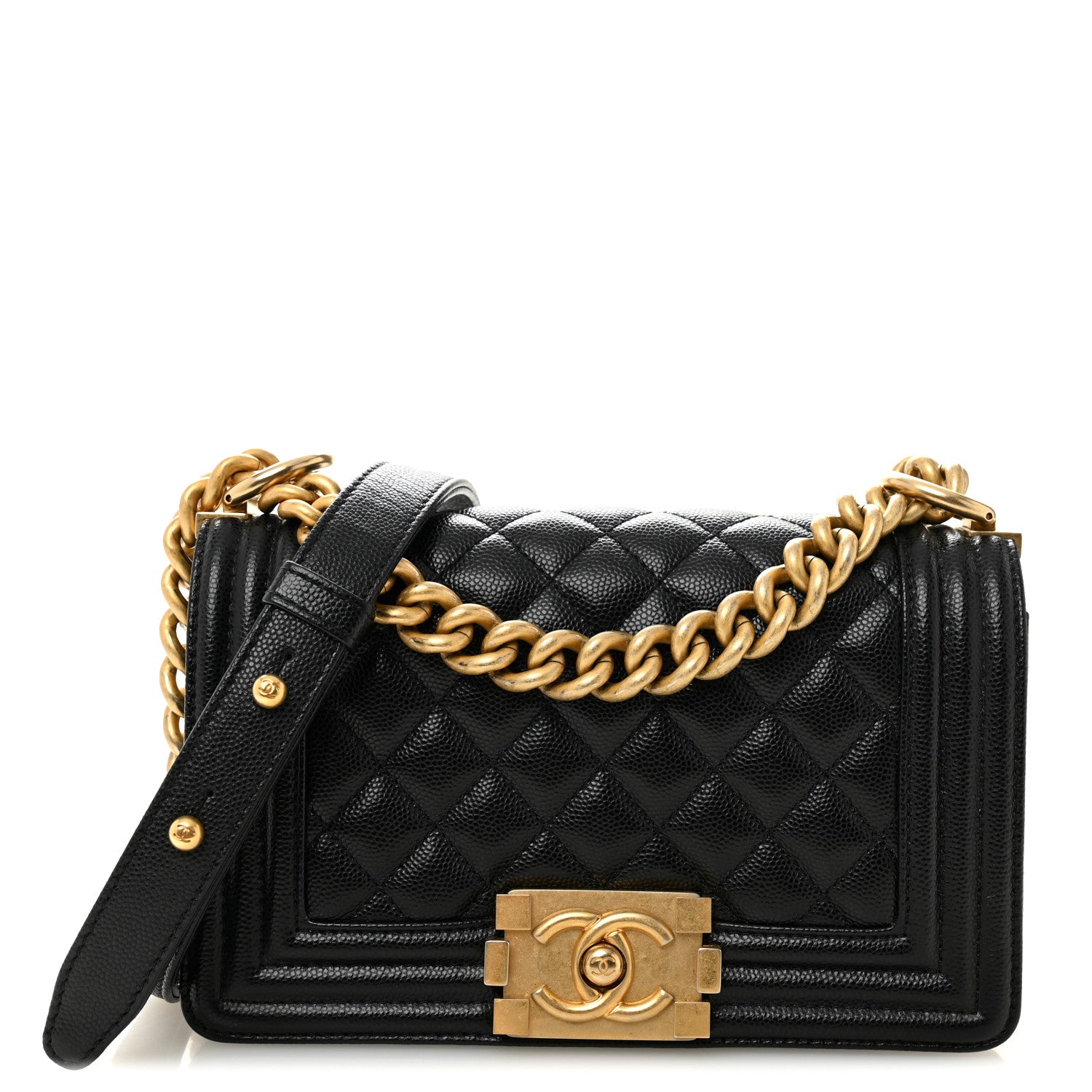 Chanel Caviar Quilted Small Boy Flap Black 1 of 10