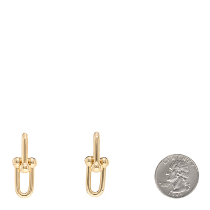 Tiffany 18K Yellow Gold Large HardWear Link Earrings 2 of 4