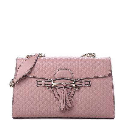 Gucci Microguccissima Medium Emily Chain Shoulder Bag Soft Pink 1 of 9