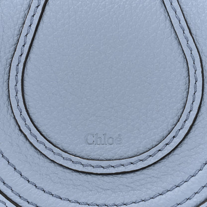 Chloe Calfskin Nano Marcie Round Crossbody Bag Shady Blue 7 of 9