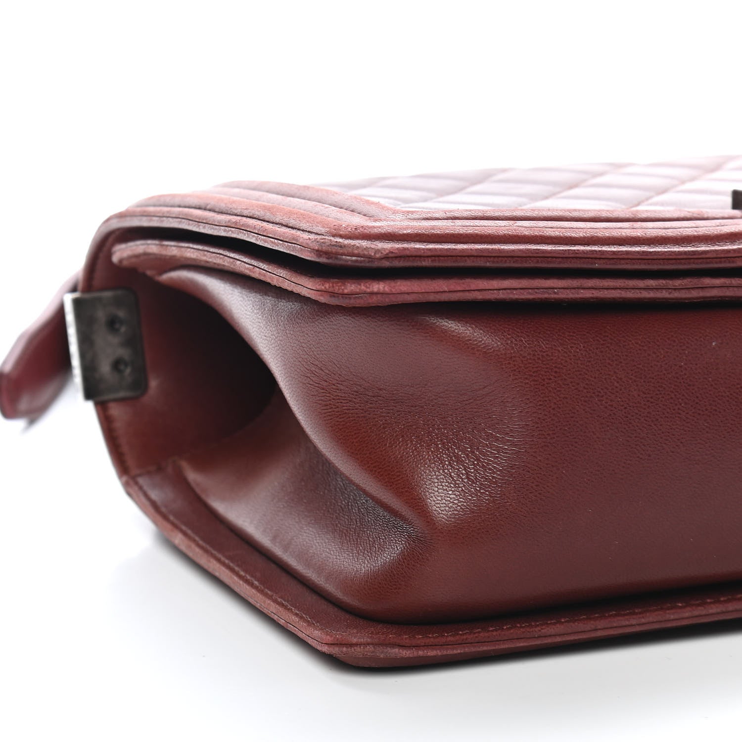 Chanel Lambskin Quilted Medium Boy Flap Burgundy 8 of 13