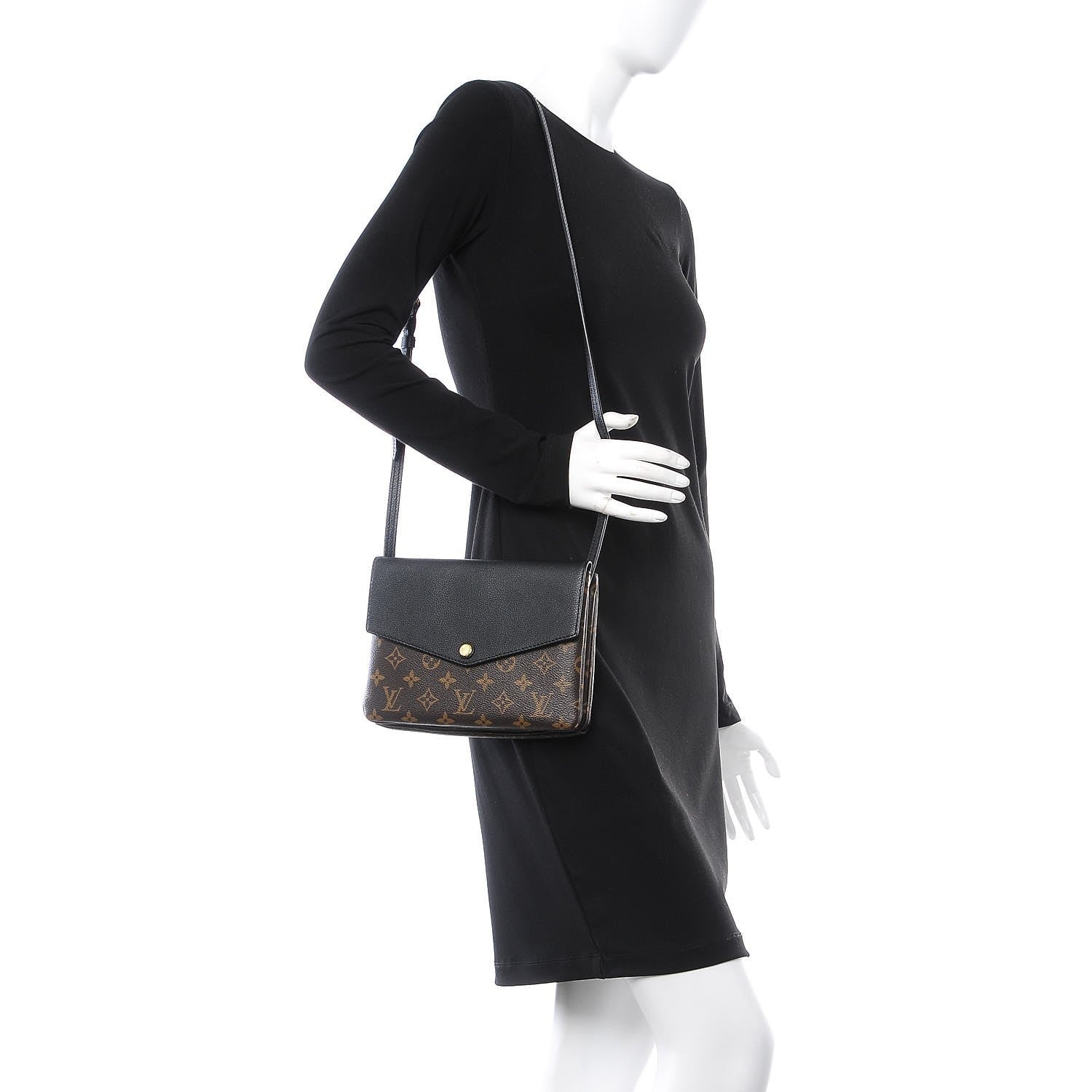 Louis Vuitton Monogram Twice Pochette Black 2 of 8