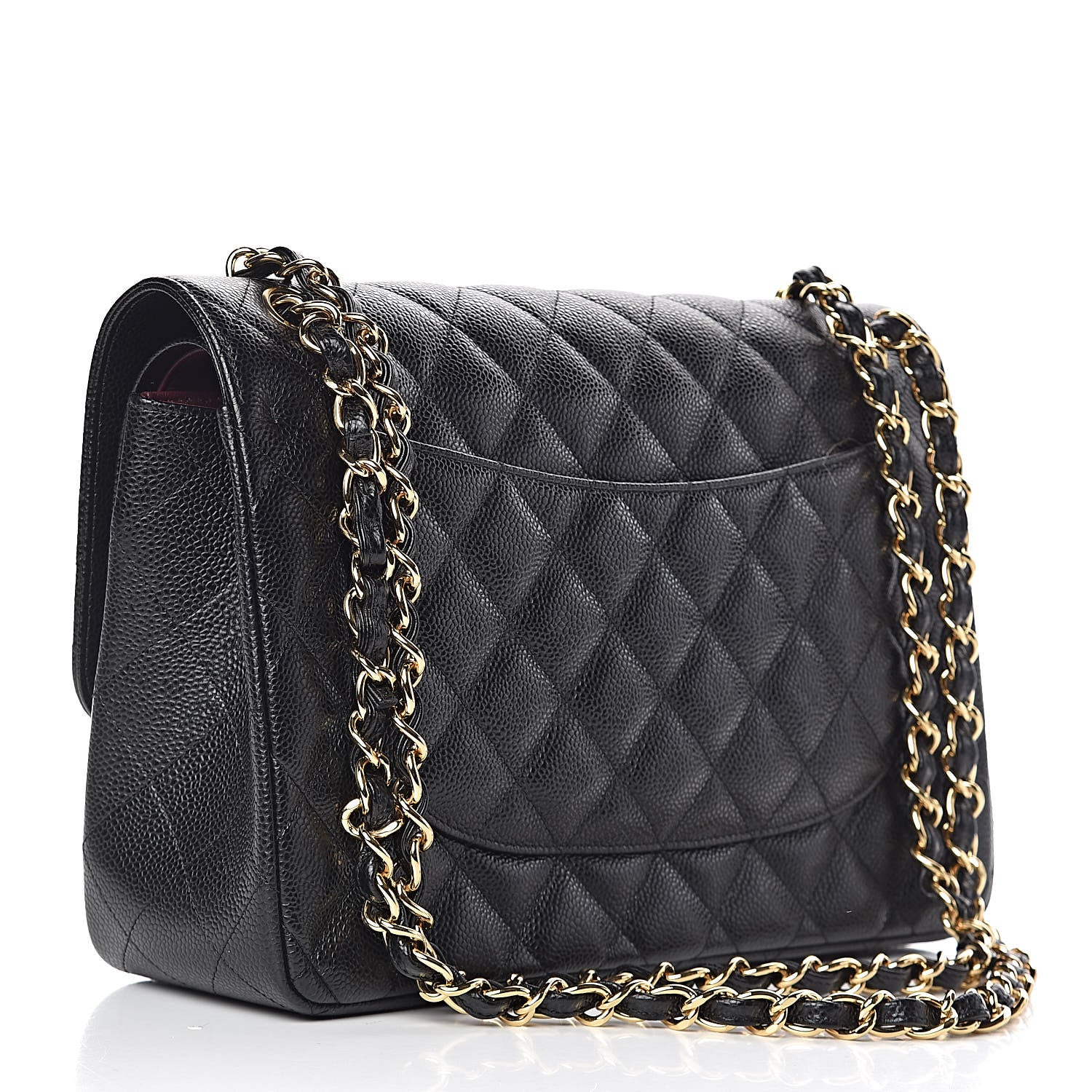 Chanel Caviar Quilted Jumbo Double Flap Black 3 of 11