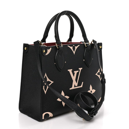 Louis Vuitton Empreinte Monogram Giant Onthego PM Black Beige 2 of 10