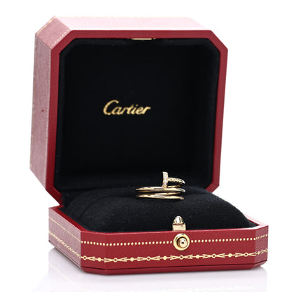 Cartier 18K Yellow Gold Diamond Double Juste Un Clou Ring 50 5.5 5 of 5