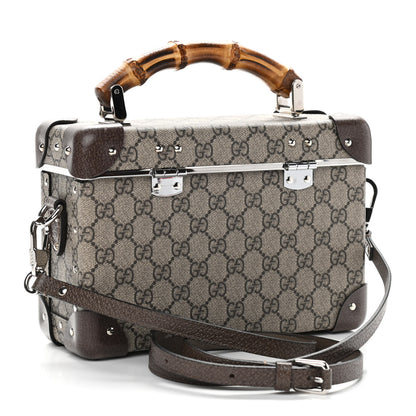 Gucci GG Supreme Monogram Globe-Trotter Beauty Case Brown 3 of 13